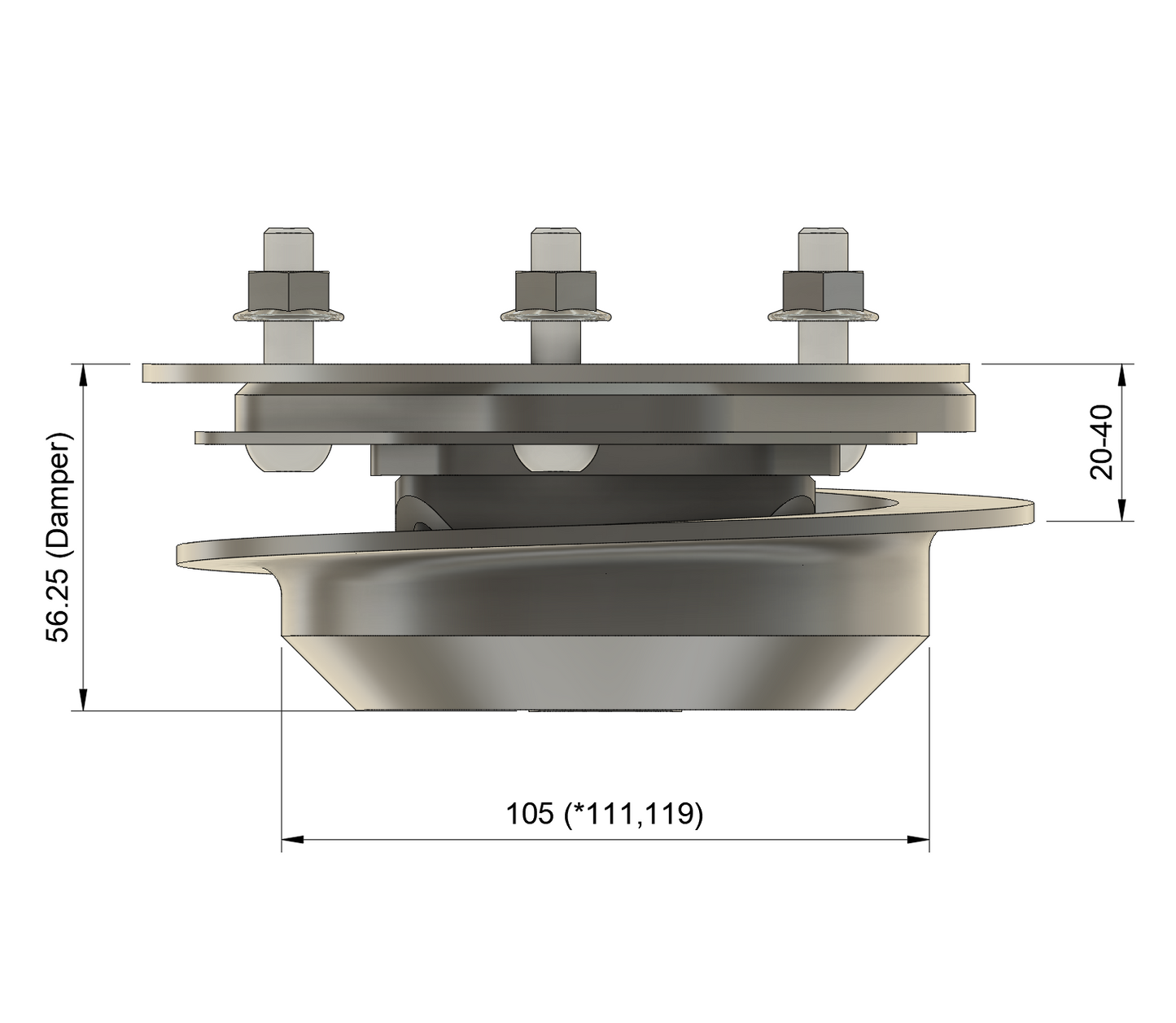 Camber caster plates adjustable BMW E24 E28 E30 E34