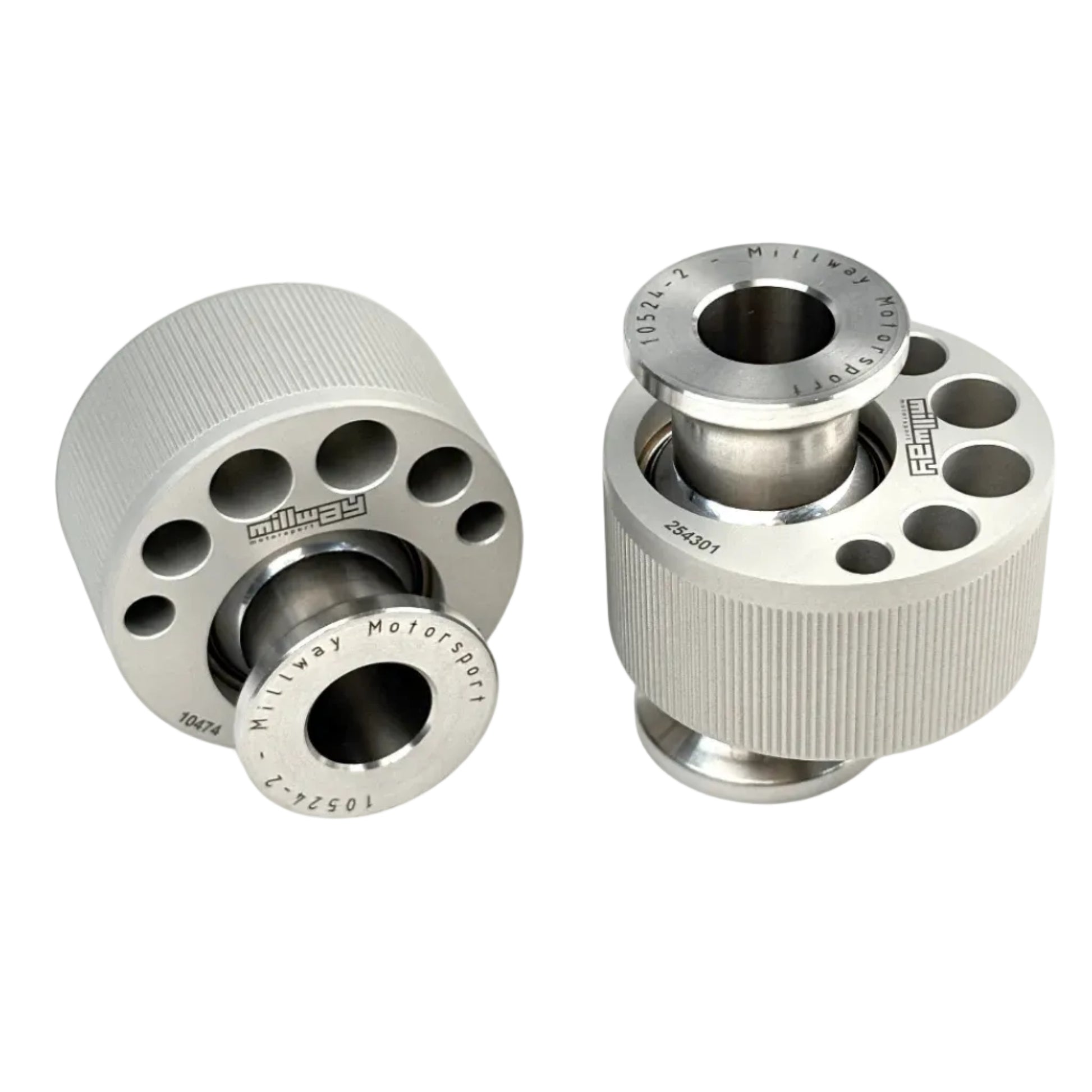 One of Millways Eccentric control arm bushing for BMW with white background.