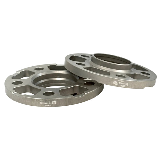 Millway Spacer 12mm 5x112, one pair with white background.