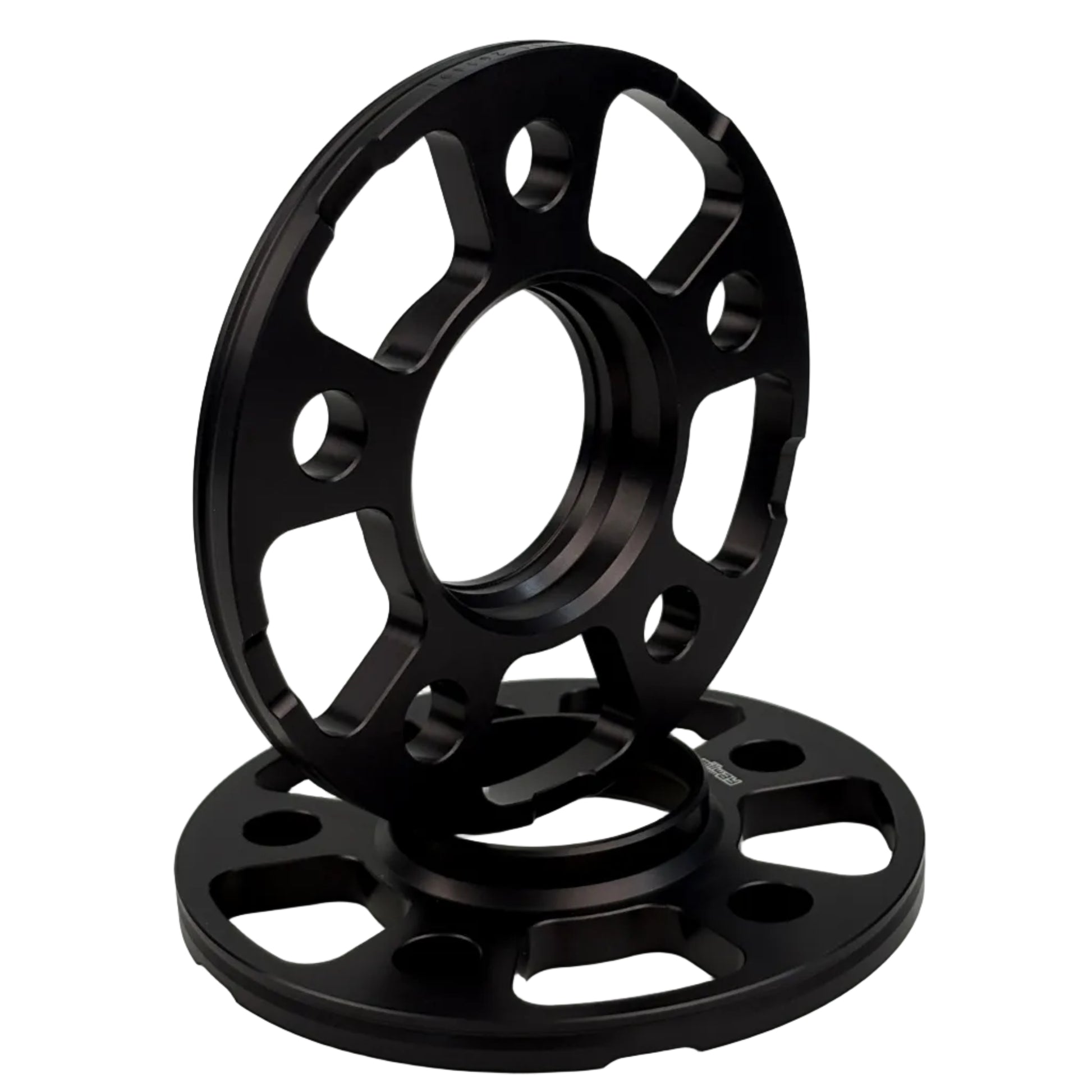 Black spacers on white background. Millway have 11mm,13mm,17mm and 21mm. 5x112.