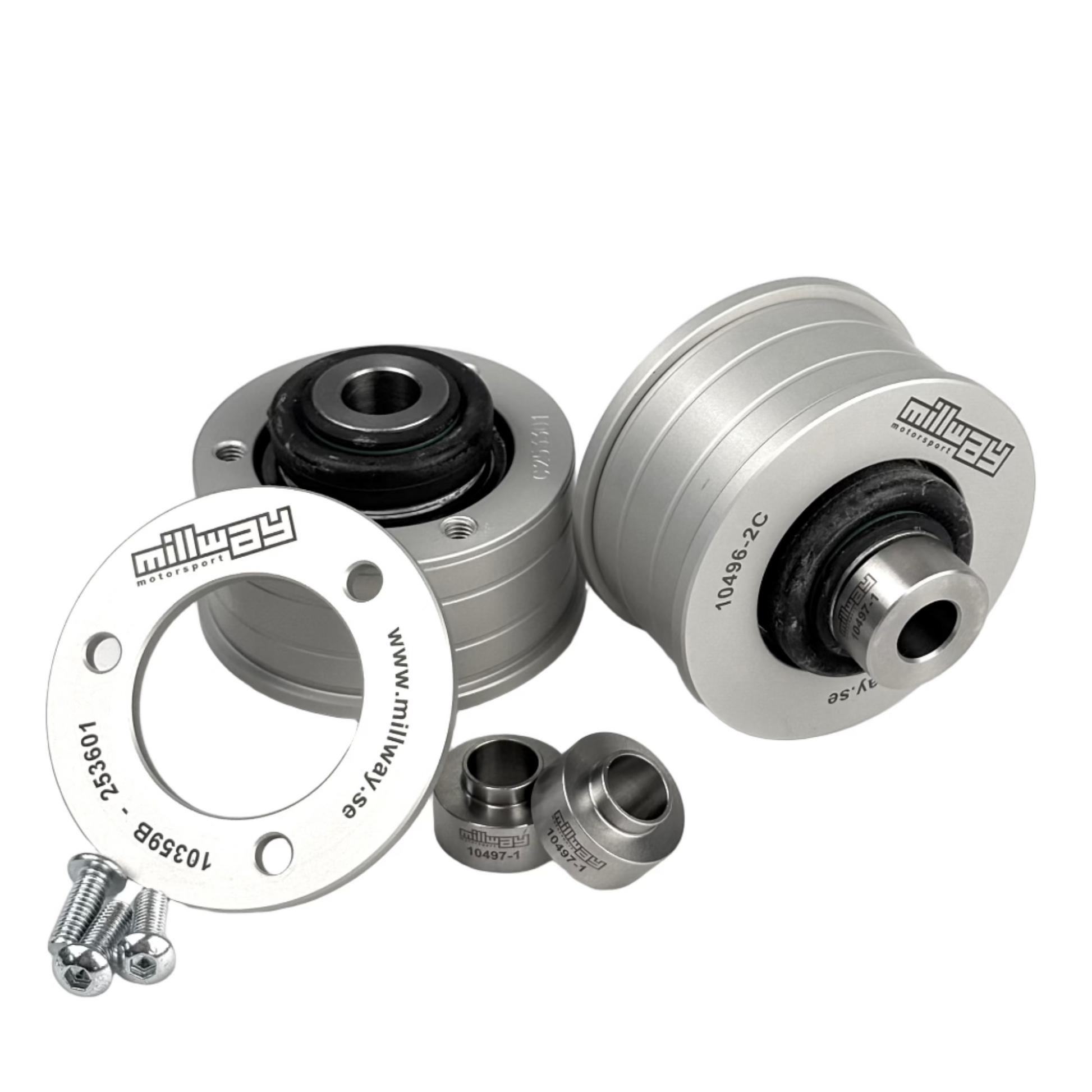 One pair millway bushings with white background.