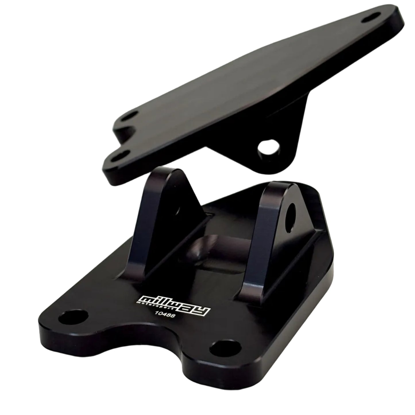 Millways black Upper top mounts rear 36mm witdh on white background.